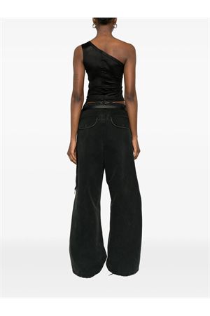 Ziggy T in jersey nero RICK OWENS DRKSHDW | DS01F4114JL09